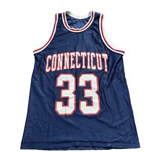 Vintage Dodger Connecticut  Men's Basketball Jersey 33 (Clifford Robinson) M USA